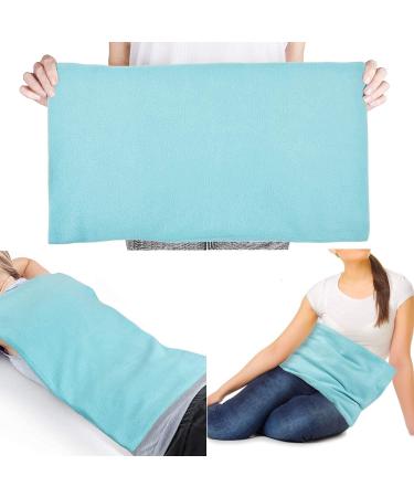 Oversized Gel Ice Pack with Soft Fabric Cover 12 x 21 Extra Large Cold Pack for Back Injuries Pain Relief Reusable Flexible Cold Compress Physical Therapy for Shoulder Spine Hip Knee Swelling Blue