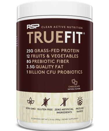 RSP NUTRITION Vegan AminoLean Pre Workout Energy (Pineapple Coconut 25 Servings) with TrueFit Protein Powder (Chocolate 2 LB) - Buy Online on GoSupps.com
