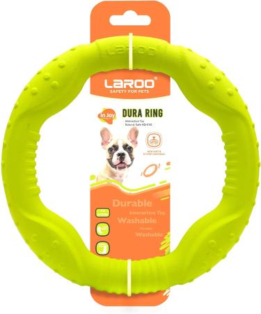 Laroo Indestructible Dog Frisbee - Floatable Flight Disc Toy for All Dog Sizes | Perfect for Summer Training | 22cm Green - Buy Online on GoSupps.com