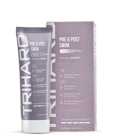 TRIHARD Advanced Swimmer's Lotion | Pre-Swim Skin Shield | Post-Swim Chlorine Moisturizing & Chlorine Removal | Olympian's Choice 3.5 Ounce (Pack of 1)