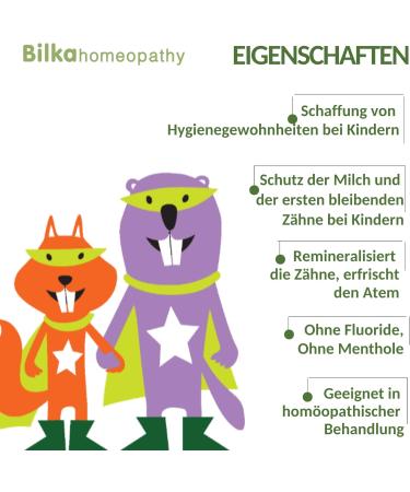 Bilka Homeopathy Children's Mouthwash 6+ Years - Fluoride-Free Menthol-Free Remineralises Teeth & Freshens Breath 250ml - Buy Online on GoSupps.com