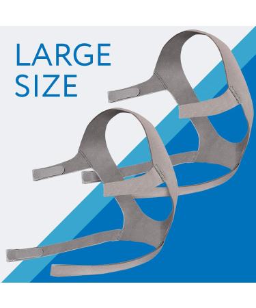 2 Pack Replacement Headgear for Resmed AirFit F20 (Large) CPAP Mask by Impresa - Compatible Nasal Pillow Strap for CPAP Users - Buy Online on GoSupps.com