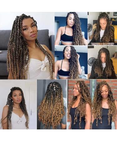 Buy Passion Twist Hair - 18 inch Water Shaft Crochet Hair Extensions (T1B-27# 7 Packs) for Long Bohemian Styles - Buy Online on GoSupps.com
