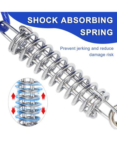 Yard Leash for Dogs - Shock Absorbing 3-15m Tie Out Cable - Durable Blue Dog Leash for Safe Outdoor Use - Buy Online on GoSupps.com
