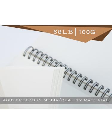 Bachmore Sketchpad 9X12 Inch | 100 Sheets Sketch Book for Artists | Spiral Bound | Marker, Ink, Colored Pencil, Acrylic Paint, Charcoal - Buy Online on GoSupps.com