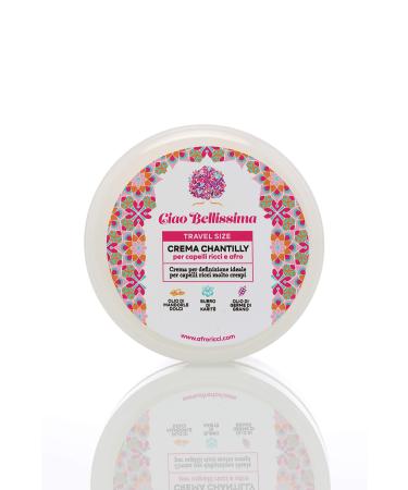 AfroRicci Ciao Bella By AfroRicci Chantilly Defining Cream for Afro Crespi Hair with Shea Butter and Almond Oil 100 ml Travel Size Made in Italy