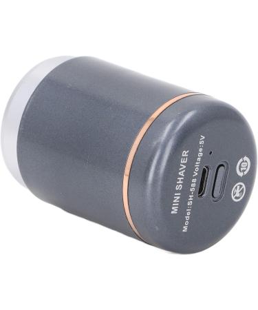 Electric Beard Cutter ABS Aluminum Alloy LED Indicator Mini Beard Trimmer 3W Rechargeable Pocket Size 6000RPM Portable for Travel (Black Gray) - Buy Online on GoSupps.com