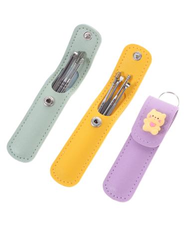 SKISUNO Cartoon Ear Cleaning Tool Set 6-Piece Ear Wax Removal Kit Portable Earwax Picker for Household Use