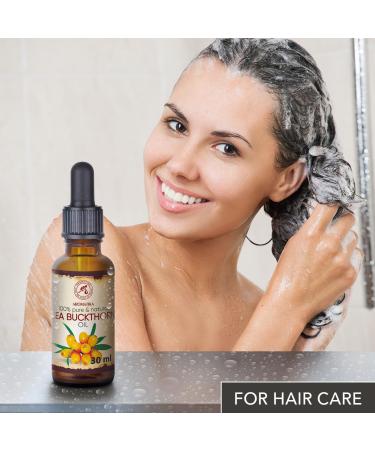 Pure Sea Buckthorn Oil 30ml - Cold-Pressed Sanddorn Oil for Skin & Body Care - Natural Carrier Oil - Hippophae Rhamnoides - Buy Online on GoSupps.com