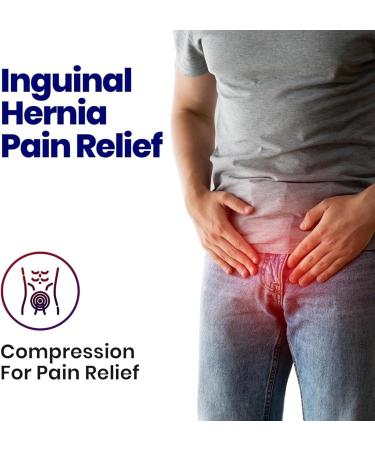 Inguinal Hernia Belt for Men & Women | Pain Relief & Support Brace | Universal Fit Comfortable Wear | Ideal for Recovery & Surgery - Buy Online on GoSupps.com