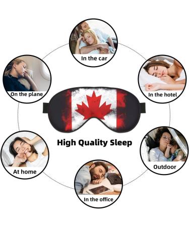 Canadian Flag Eye Mask | Soft Adjustable Sleep Mask for Men & Women | International Shipping - Buy Online on GoSupps.com