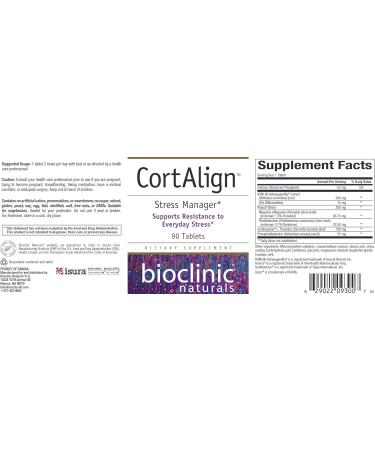 Bioclinic Naturals CortAlign - 90 Tablets | Supports Cortisol Balance - Buy Online on GoSupps.com