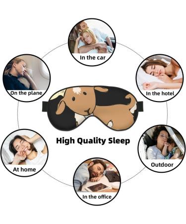 SSIMOO Brown Goat Soft Sleep Eye Mask - Breathable Eye Patch for Women | Ideal for Travel & Relaxation - Buy Online on GoSupps.com