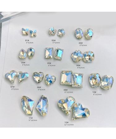 Shape Art Pointed Back Rhinestones for Water Heart Rhinestones Pointed Back Art Charm - Buy Online on GoSupps.com