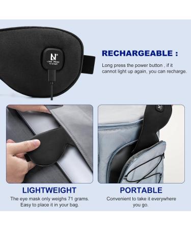 Aroma Season Cordless Heated Eye Mask | Warm Eye Compress for Dry Eyes Styes Blepharitis & Chalazion - Moist Heat Treatment (Black - Buy Online on GoSupps.com