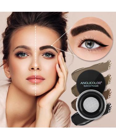 Junhe Anglicolor Waterproof Eyebrow Pomade Gel Makeup - 02 Taupe Set - Buy Online on GoSupps.com