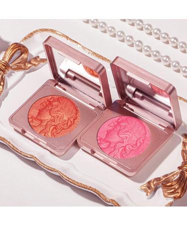 Embossed Smooth Powder Blush Palette For Cheeks Embossed Girl Blush for Cheeks Matte Face Powder Blush Palette Natural Makeup Long Lasting Blush for Cheeks Powder Blush for All Skins (Pink+Orange) - Buy Online on GoSupps.com