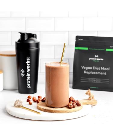 Protein Works Vegan Diet Meal Replacement Shake - Chocolate Silk 500g | Plant Based, 250 Calorie Meal | Nutritionally Complete | 7 Servings - Buy Online on GoSupps.com
