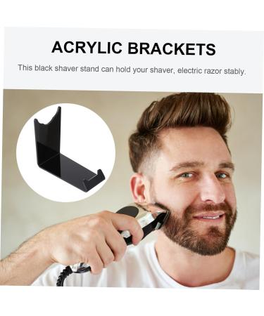Minkissy Beard Knife Stand - Handmade Acrylic Razor Organizer for Men | Clear Shaving Stand | 11x8.5x4.5cm Black - International Shipping Available - Buy Online on GoSupps.com