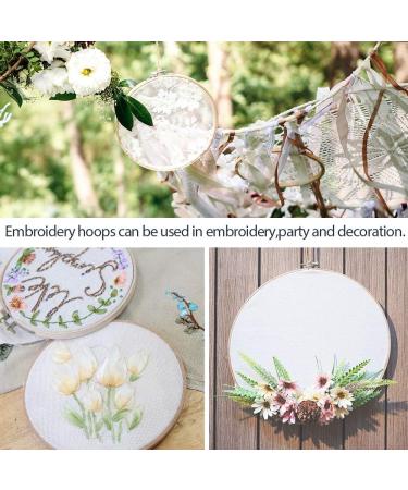 Caydo 7-Piece Bamboo Embroidery Hoops Set - 4 to 12 inch Circle Cross Stitch Rings for Sewing and Crafts - Buy Online on GoSupps.com