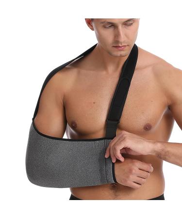 Breathable Arm Sling for Rotator Cuff Support - Adjustable Shoulder Strap Immobilizer for Men & Women - Ideal for Fractures Injuries and Surgical Recovery - Buy Online on GoSupps.com