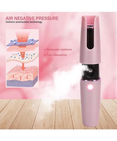 Facial Mist Sprayer Skin Moisturizing Sprayer USB Charging for Girl for Facial for Home for Women (Roseate) - Buy Online on GoSupps.com