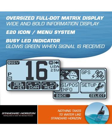 Standard Horizon GX1400B VHF Radio - Basic Black Small - Buy Online on GoSupps.com
