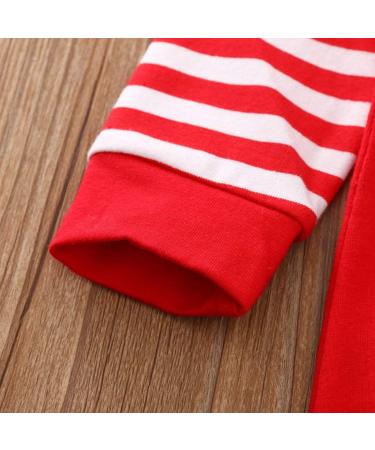 Geagodelia Baby Boy Christmas Romper Overall Jumpsuit 3-6 Months Red - Elk | My First Christmas Outfit - Buy Online on GoSupps.com