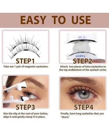 Dalarey Magnetic Lashes Dalarey Eyelashes Magnetic Dalarey Lashes Dalarey Reusable Eyelashes Self Adhesive Natural Look with Applicator Soft Magnets False Eyelashes Easy to Wear (Nature-2pairs) - Buy Online on GoSupps.com