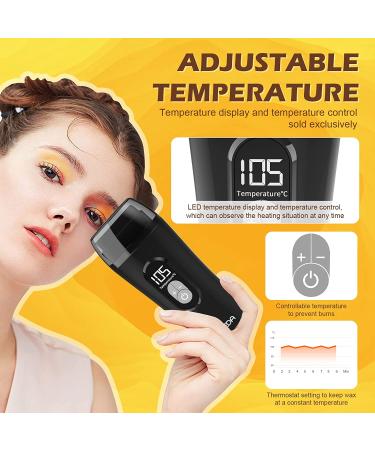 2022 Upgraded Honey Roller Waxing Kit for Sensitive Skin - Roll On Wax Heater with 2 Cartridge Refills and 100 Wax Strips - Buy Online on GoSupps.com