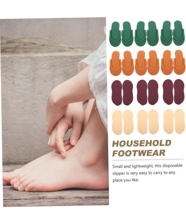 12 Pairs Disposable Foam Slide Shoes for Women - Flip-Flops & Spa Sandals - Slipproof Travel EVA House Shoes - Buy Online on GoSupps.com