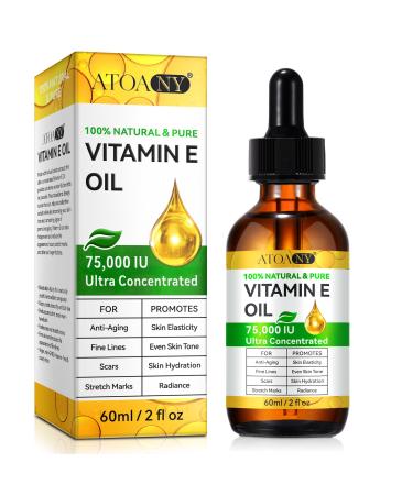 WANFAER Pure Vitamin E Skin Oil Natural Organic Vitamin E Oil for Body Scars and Cuticles Hair and Face Cold Pressed Cruelty-Free Skin Repair