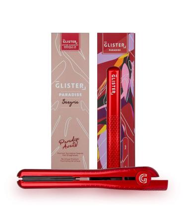 Glister - Paradise 1.25 inch Flat Iron with Tourmaline Gemstone Infusion - Sangria