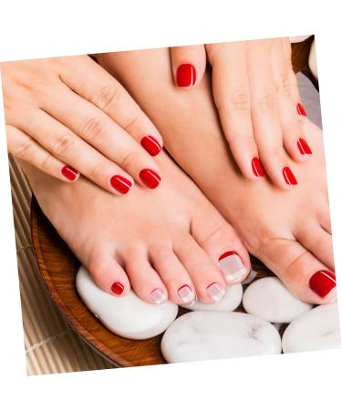 ERINGOGO 100 Pcs Square Toe Nail Forms Clear Full Cover - Buy Online on GoSupps.com