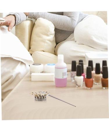 MAGICLULU Pen Nail Pen Holder liquid dappen dish nail art dish bowl nail liquid powder dish dotting pen holder powder dappen dish crystal holder Nail Art Pen Holder alloy crystal bowl Art 4x1.5cm As Shown 1 - Buy Online on GoSupps.com