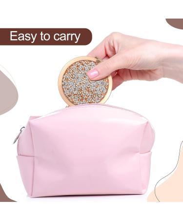 Chunful 3-Piece Magnifying Compact Cosmetic Mirror Set | 2.75 Inch Round Pocket Makeup Mirror | Travel Handheld Compact Mirror | Engraved Purse Mirrors with Inspirational Quote | Rose Gold - Buy Online on GoSupps.com