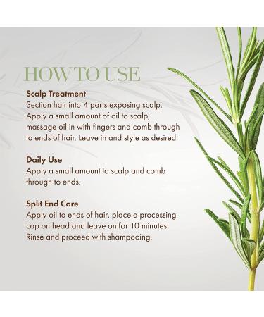 Rosemary Mint Scalp & Hair Oil 2oz 100% Pure Organic Rosemary Essential Oils Good for Hair Loss Treatment stimulates Hair Growth and Aromatherapy for Men and Women + 2 Eyelash Brushes With Eyelash Brushes - Buy Online on GoSupps.com