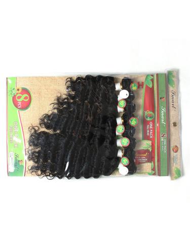 Eunice 8-Piece Deep Curly Tape-In Hair Extensions - Fading to Black Ombre (8-14 Inches) - Buy Online on GoSupps.com
