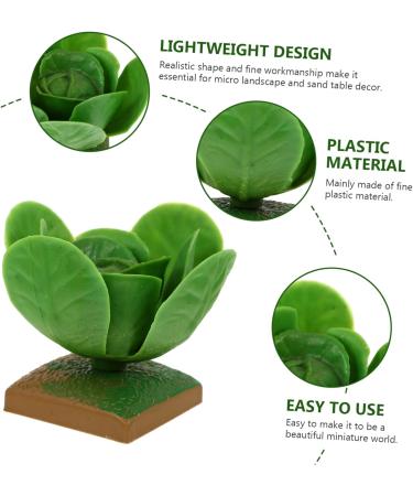RORPOIR 4pcs Cabbage Model Garden Decor Simulated Models Puzzle Toys Accessory Educational Playthings Home Decor Tiny Foods Miniature Model Toys Plastic Fake Vegetables Apple Tree Child - Buy Online on GoSupps.com