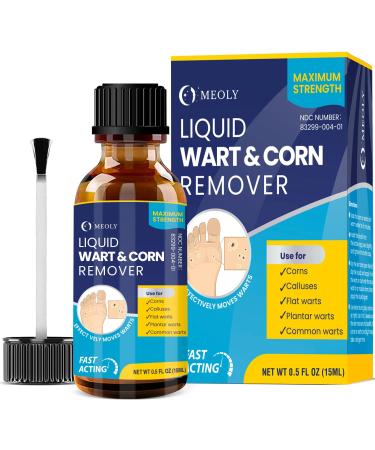 Salicylic Wart Removal Freeze Away: Fast-Acting Verrugas Removal Maximum Strength for Men and Women - Plantar Wart Genital Wart Corns Mole Calluses 15Ml