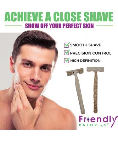 Wheatstraw Disposable Razors for Men and Women | Eco-Friendly Shaver | Sensitive Razor Blades | Twin Blade Friendly Razor - Buy Online on GoSupps.com