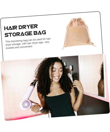 FOMIYES 2pcs Hair Dryer Organizers Portable Hair Dryer Bag Portable Drawstring Bag Fabric 29.50X25.50X1.00CMx2pcs Light Yellowx2pcs - Buy Online on GoSupps.com