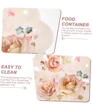 Alipis 2pcs Snack Dish Dried Fruit Tray Reusable Snack Tray Household Fruit Tray Thicken Melon Seed Plate - Buy Online on GoSupps.com