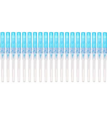 Piercing Needles,20PCS 22G IV Catheter Needles 22 Gauge Disposable Stainless Steel Hollow Body Piercing Needles for Ear Nose Belly Navel Nipple Piercing(22G) (22G)