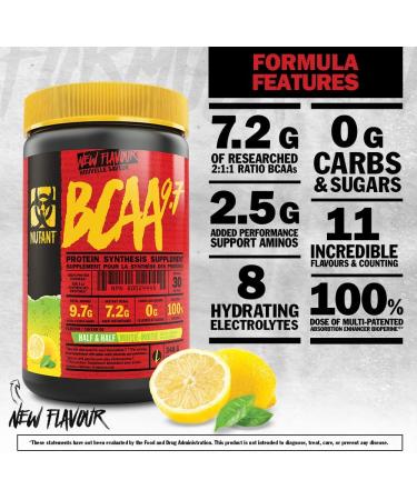 MUTANT BCAA 9.7 Watermelon Powder | Amino Acid & Electrolyte Support | 348g Pack | Supplement Stack - Buy Online on GoSupps.com