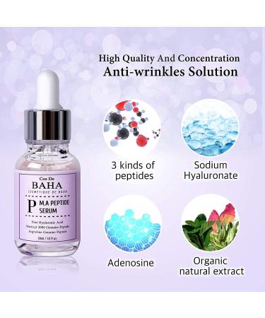 ZEESOON Peptide Complex Facial Serum with Matrixyl 3000 & Argireline for Face/Neck - Heals and Repairs Skin Instantly Ageless for Face 1 Fl Oz for Cos De Baha - Buy Online on GoSupps.com