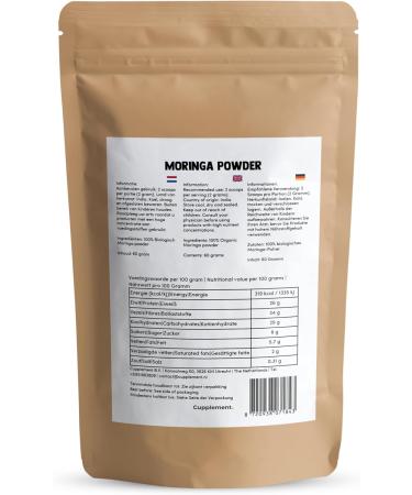 Cupplement - Moringa 60g - Organic - Free Scoop - Superior Quality Powder - Buy Online on GoSupps.com