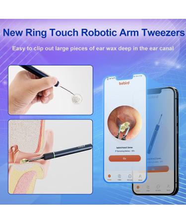Bebird Pro Note5 Ear Wax Removal Tool Camera - 10MP HD Otoscope with Light & Tweezers - Spade Ear Cleaner for iPhone & Android - Blue - Buy Online on GoSupps.com