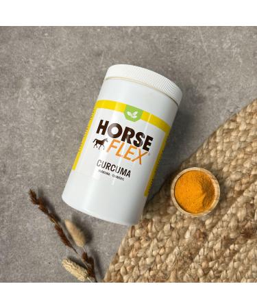 HORSE FLEX Turmeric Powder for Horses - Supports Skin Musculoskeletal System & Digestion - 800g - International Shipping Available - Buy Online on GoSupps.com