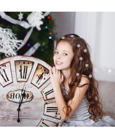Lurrose 10pcs Crystal Spiral Hair Clips - Elegant Snowflake Hairpins for Women, Bridesmaid, and Bride - Buy Online on GoSupps.com